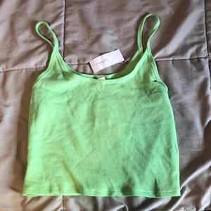 Mint green American eagle crop top with tags!